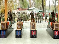 
      
      J-K: Army pays tribute to soldiers killed in ceasefire...
      
      