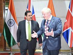 
      
      British PM Boris Johnson visits Adani Group headquarters
      
      