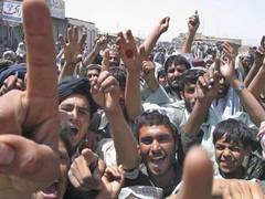 
      
       Afghan refugees protest in Pakistan over asylum issue
      
      