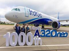 
      
      Airbus delivers 1,000th A320neo family aircraft to IndiGo
      
      