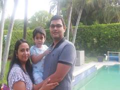 
      
      Indo-American philanthropists Navneet Kaur and Akash Patel...
      
      