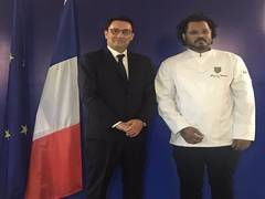 
      
      French envoy confers Indian chef with Chevalier de I'Ordre
      
      