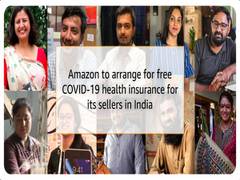 
      
      Free Covid health insurance for Indian sellers on Amazon
      
      