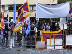 
      
      Anti-China protests in Toronto on 71st National Day 
      
      