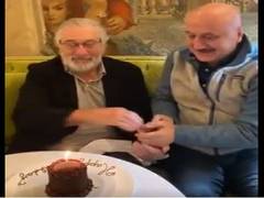 
      
      Anupam Kher turns 65, celebrates it with Hollywood actor...
      
      