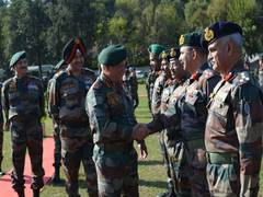 
      
      J-K: Army Chief interacts with troops during visit to...
      
      