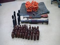 
      
      Huge cache of arms, ammunition recovered in Assam
      
      
