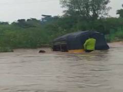 
      
      Woman dies after auto gets caught up in overflowing stream in...
      
      
