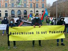
      
      Free Balochistan Movement stage protest in Germany against...
      
      