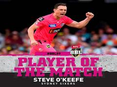 
      
      Sydney Sixer defeat Brisbane Heat by eight wickets in BBL
      
      