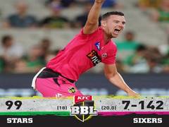 
      
      Sydney Sixers defeat Melbourne Stars by 43 runs in BBL
      
      