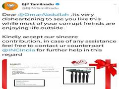 
      
      BJP's Tamil Nadu unit orders razor for Omar Abdullah, deletes...
      
      