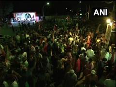 
      
      Delhi: People gather in large numbers outside airport to...
      
      