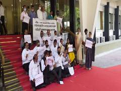 
      
      BJP MLAs stage protest outside Maha Assembly over alleged...
      
      