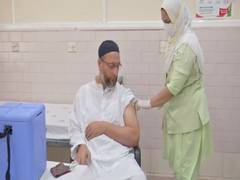 
      
      Owaisi takes COVID-19 jab, urges people to get vaccinated
      
      