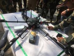 
      
      Pakistani spy drone carrying weapons shot down by BSF at...
      
      