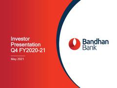 
      
      Bandhan Bank Q4 profit tumbles 80 pc to Rs 103 crore
      
      