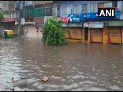 
      
      Heavy rains lead to waterlogging in Ahmedabad's Bapu Nagar
      
      