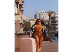 
      
      Bhumi Pednekar flaunts her stylish DKNY suitcase
      
      