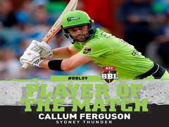 
      
      BBL: Sydney Thunder defeat Adelaide Strikers by 3 runs
      
      