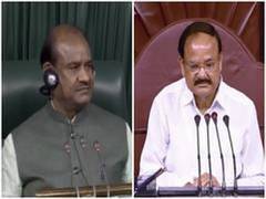 
      
      Venkaiah Naidu, Om Birla hold discussion on virtual meetings...
      
      