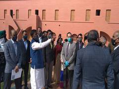 
      
      Union Minister Arjun Munda inspects construction work of...
      
      