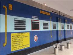 
      
      Unique train coach look makes polling booth 140 centre of...
      
      