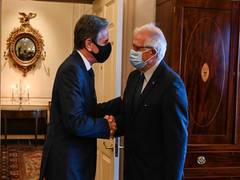 
      
      US, EU highlight shared concerns over China's coercion...
      
      