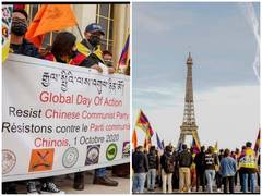 
      
      Over 300 people protest in Paris against human rights...
      
      