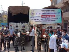 
      
      CRPF donates 100 quintal rice to district administration
      
      