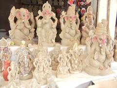 
      
      Ganesh Chaturthi: People preferring eco-friendly clay Ganesha...
      
      