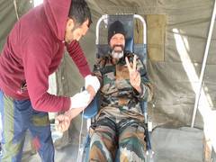 
      
      Blood donation camp organised by Indian army in J-K's Ganderbal
      
      