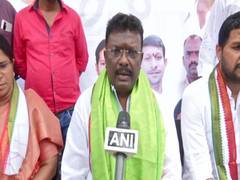 
      
      Telangana Congress stages protest, demands that state govt...
      
      