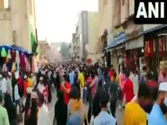 
      
      People throng markets in Hyderabad for Eid shopping flouting...
      
      
