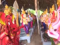 
      
      Artisans in Andhra's Vijayawada suffer due to ban on Ganesh...
      
      