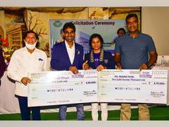 
      
      Olympians felicitated at KIIT
      
      