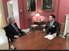 
      
      S Korea: SK Chairman Chey visits US and Europe for his...
      
      