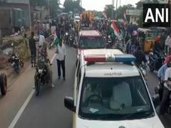
      
      Mortal remains of Lance Naik B Sai Teja arrive at his...
      
      