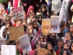 
      
      Students protest against CAA in Pune
      
      