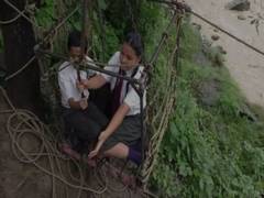 
      
      Uttarakhand: Locals use makeshift trolley to cross river,...
      
      