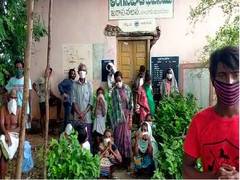 
      
      More than 15 COVID-19 patients take shelter under a tree...
      
      
