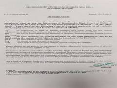 
      
      AIIMS issues memorandum to students, faculty to refrain from...
      
      