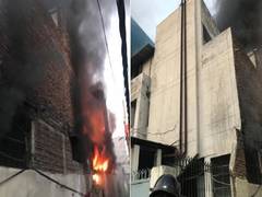 
      
      Two injured in Delhi's Mayapuri shoe factory fire
      
      