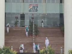 
      
      UP Emergency Service Dial 112 HQ being sanitised after 5...
      
      