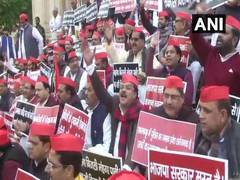 
      
      SP workers protest against CAA, Akhilesh accuses BJP of...
      
      