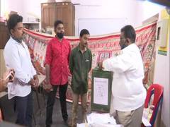 
      
      Polling for phase 1 of Gram Panchayat polls in Andhra underway
      
      