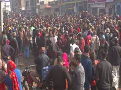 
      
      Family members of Ghaziabad roof collapse victims block...
      
      