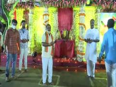 
      
      Telangana Bajrang Dal celebrates stone-laying ceremony of Ram...
      
      