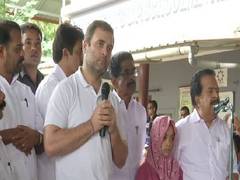 
      
      Kerala: Rahul Gandhi visits flood-affected Meppadi in Wayanad
      
      