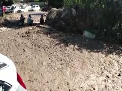 
      
      Heavy rains, flash flood causes road damage in Kullu district
      
      